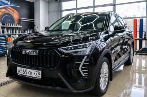 Haval Jolion - защита капота и фар полиуретановой пленкой - фотография 5
