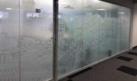 Градиент, печать белым цветом