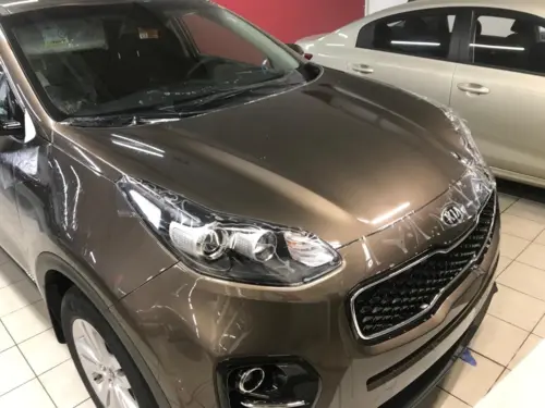 Kia - защита передней части кузова полиуретановой плёнкой - фотография 8