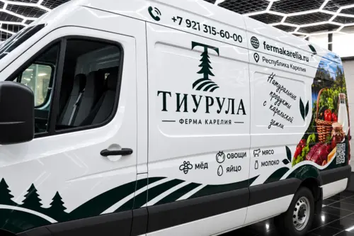 Фирменное оформление автомобиля фермы «Тиурула» - фотография 4