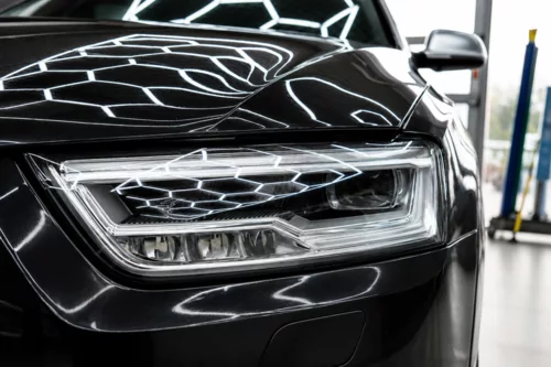 Защита фар Audi полиуретановой плёнкой — фотография 5