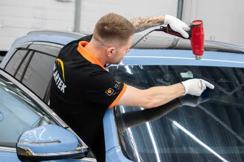 Защита лобового стекла Geely плёнкой WINDSHIELD SOLAREXT - фотография 5