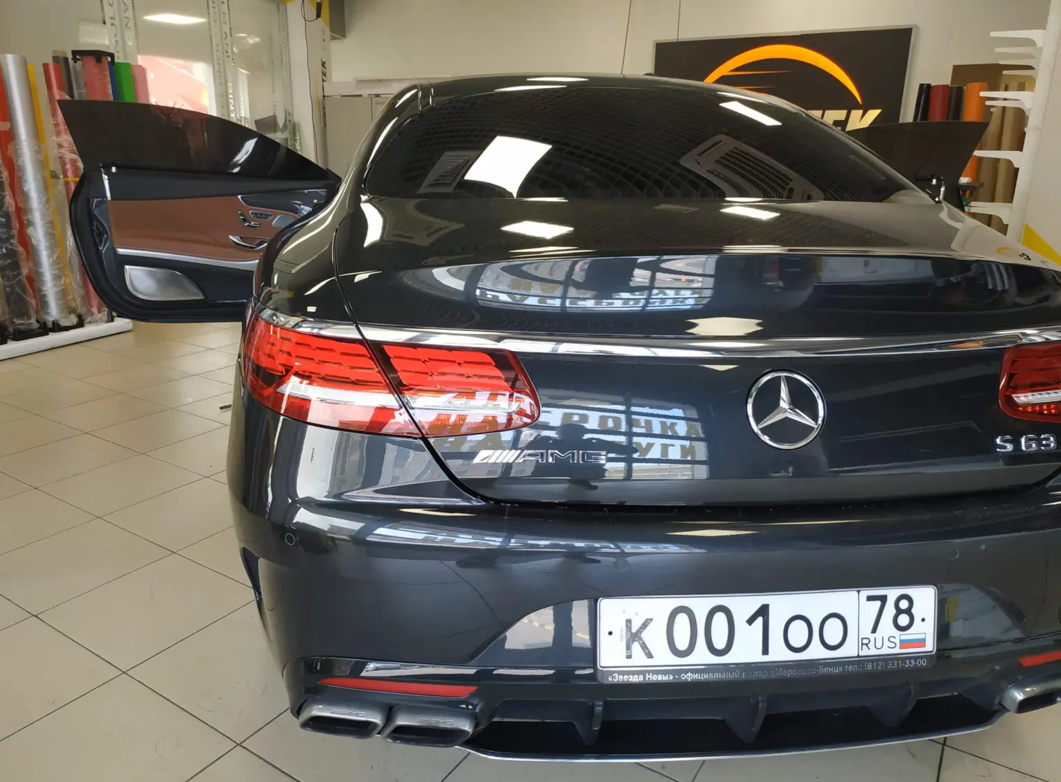 Mercedes AMG - тонирование в круг