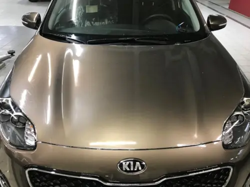 Kia - защита передней части кузова полиуретановой плёнкой - фотография 13
