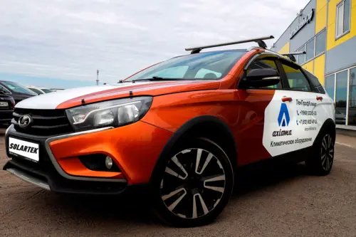 Брендирование LADA Vesta SW Cross для компании «ЛенПрофКлимат» - фотография 4