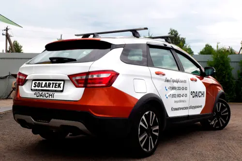 Брендирование LADA Vesta SW Cross для компании «ЛенПрофКлимат» - фотография 3