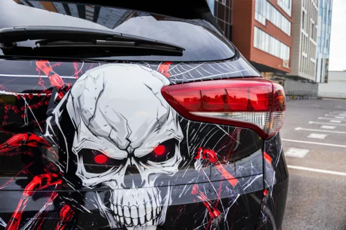 Виниловый дизайн и защита полиуретановой плёнкой Hyundai Tucson — фотография 3