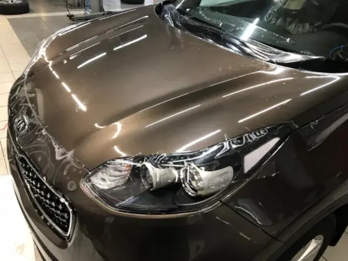 Kia - защита передней части кузова полиуретановой плёнкой - фотография 6