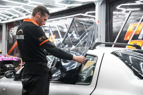Тонирование Renault Symbol с разной степенью затемнения стекол - фотография 5