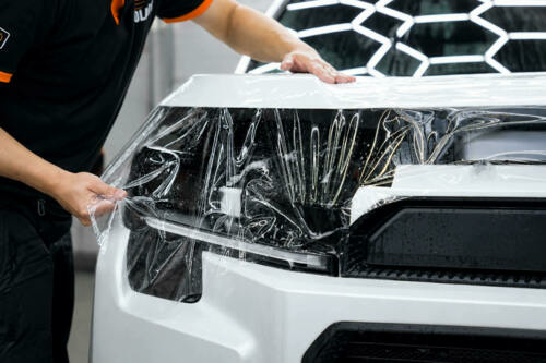 Оклейка антигравийной плёнкой Toyota RAV4 — фотография 7